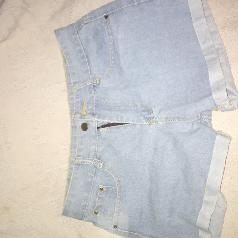 Denim shorts